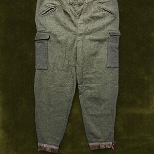 RARE SURPLUS GRAIL 1940 Swedish Army M39 Wool Trousers - Modern 36x28
